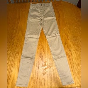 NEW WITH TAGS Womens American Eagle Super Hi-Rise Khaki Skinny Jeggings